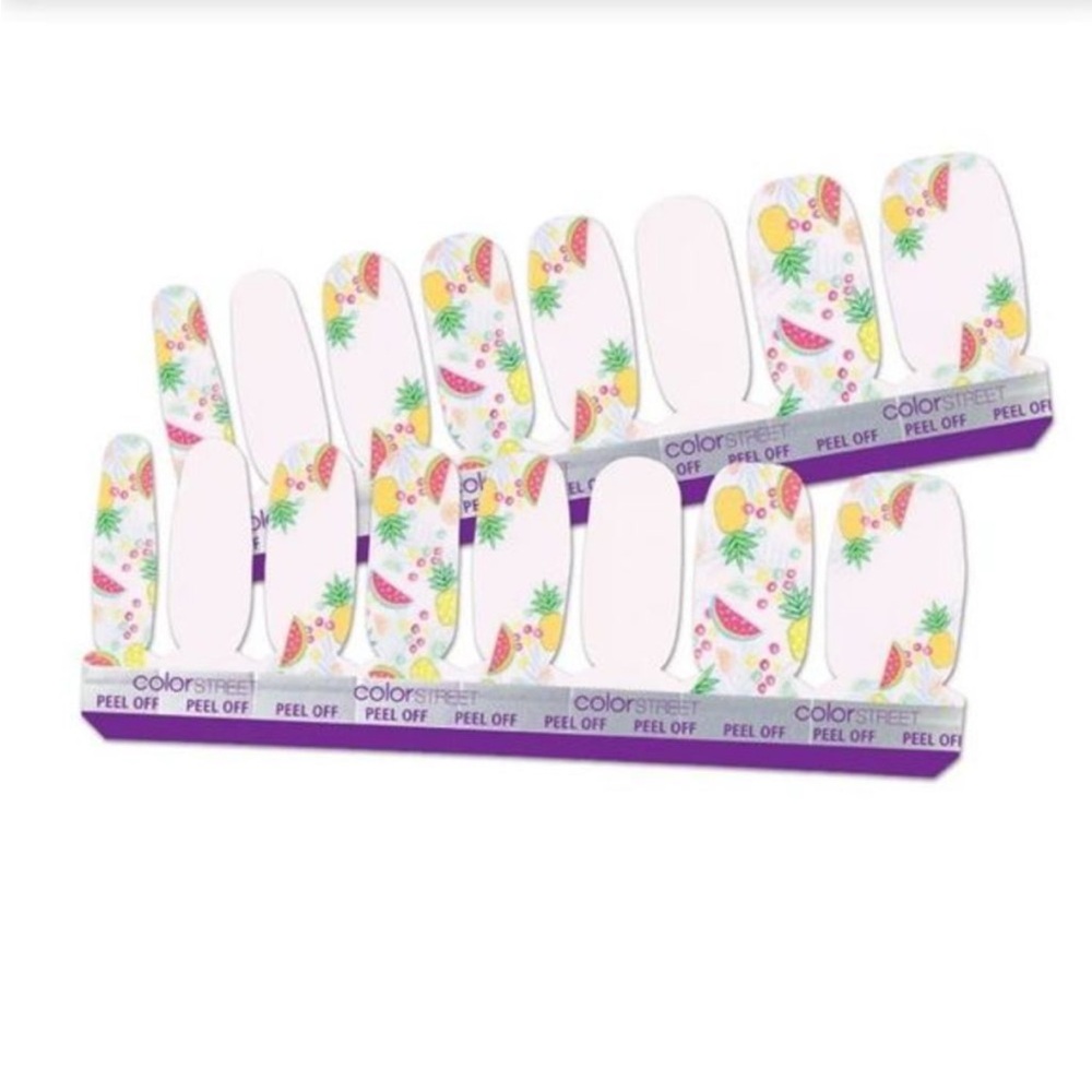 *Retired* Color Street: Tutti Frutti | Summer Fruit White Pink Green Party - Picture 13 of 13
